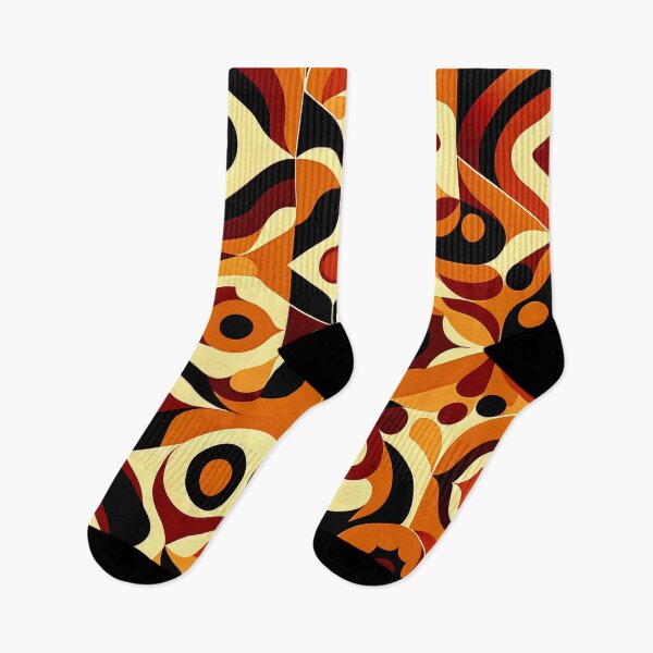 Item preview, Mid-Century Modern Orange, Cream, And Brown Retro Design designed and sold by DEC02.