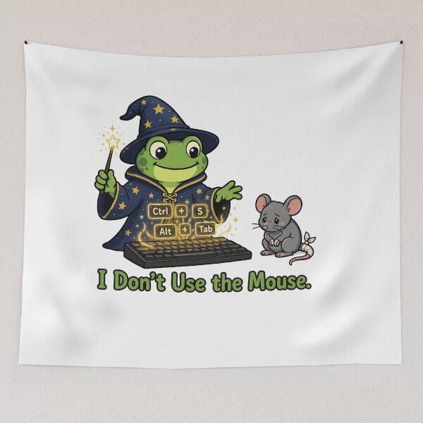 Item preview, Keyboard Wizard Frog designed and sold by SimplePoDesign.