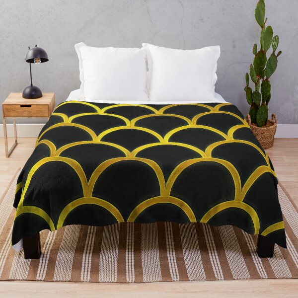 Item preview, Golden Ombre Art Deco Pattern On Chic Black designed and sold by DEC02.