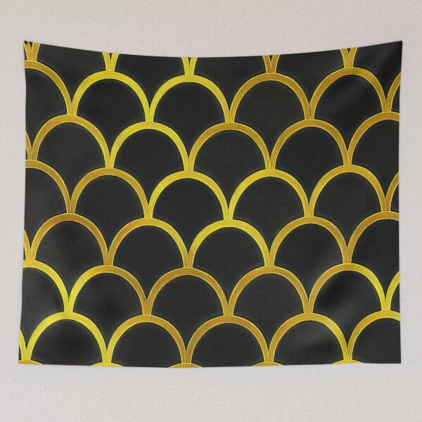 Item preview, Golden Ombre Art Deco Pattern On Chic Black designed and sold by DEC02.