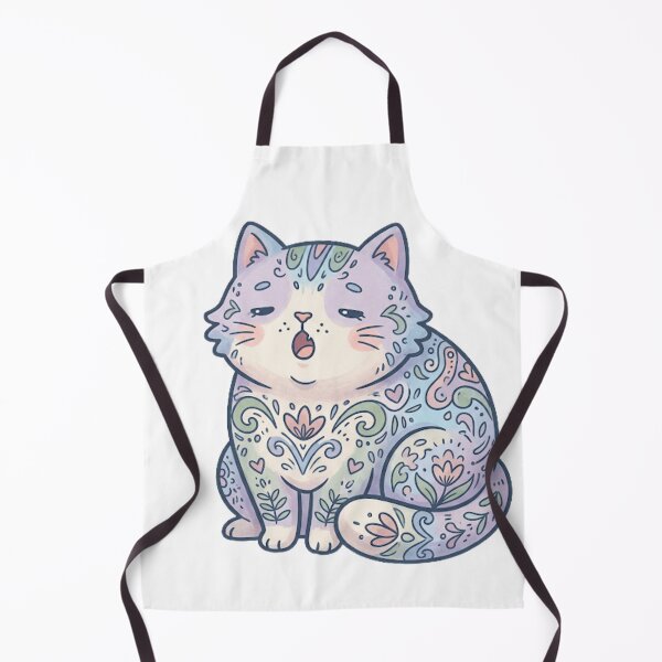 Item preview, Cute Pastel Mandala Cat Artistic Illustration designed and sold by Iampoji.
