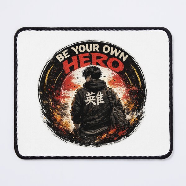 Item preview, Be Your Own Hero – Back View Motivation Sticker designed and sold by Genzfirevibes.
