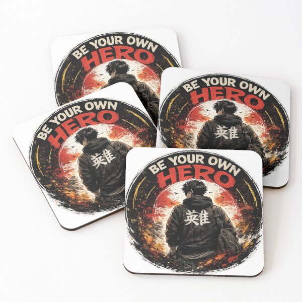 Item preview, Be Your Own Hero – Back View Motivation Sticker designed and sold by Genzfirevibes.