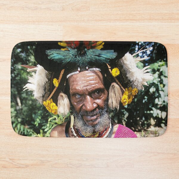 Item preview, Papua New Guinea Villager With Spectacular Headdress (Photo)  designed and sold by DEC02.