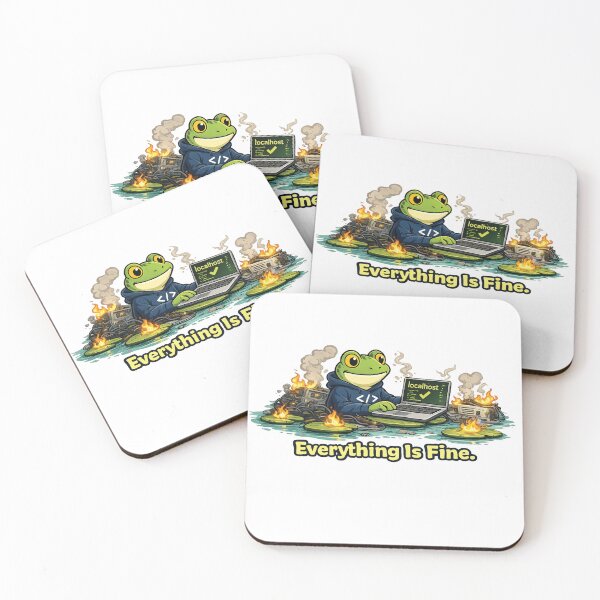 Item preview, Everything Is Fine Frog designed and sold by SimplePoDesign.