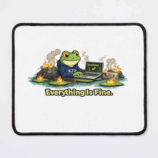 Item preview, Everything Is Fine Frog designed and sold by SimplePoDesign.