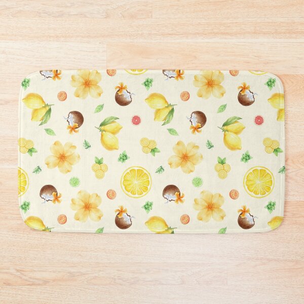 Item preview, Aesthetic Cottagecore Citrus Floral Seamless designed and sold by moodaera.