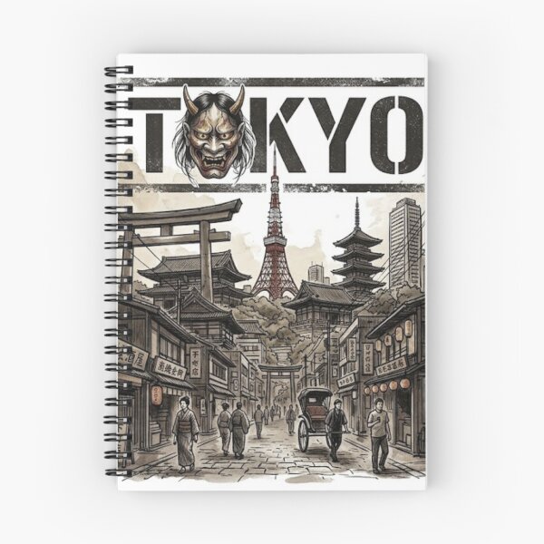 Item preview, Tokyo Japan City Landmarks Hannya Mask Travel Art designed and sold by BoldConcept43.