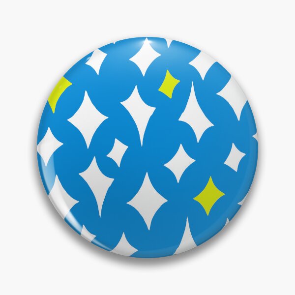 Item preview, Mid-Century Modern Fifties-Inspired Star Pattern On Blue designed and sold by DEC02.