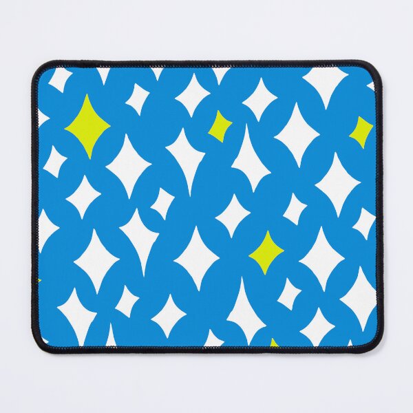 Item preview, Mid-Century Modern Fifties-Inspired Star Pattern On Blue designed and sold by DEC02.
