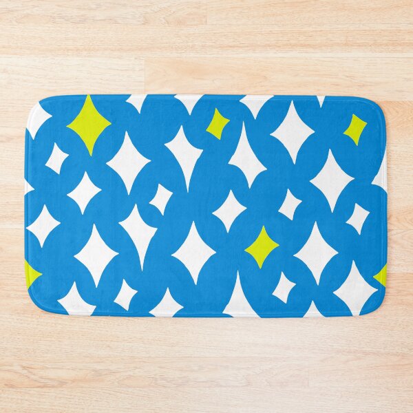 Item preview, Mid-Century Modern Fifties-Inspired Star Pattern On Blue designed and sold by DEC02.