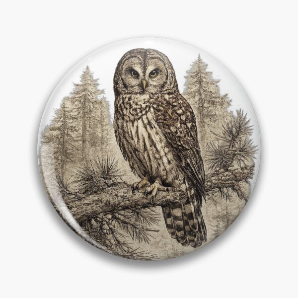 Item preview, Barred Owl Silent Watch designed and sold by KrungiT Design .