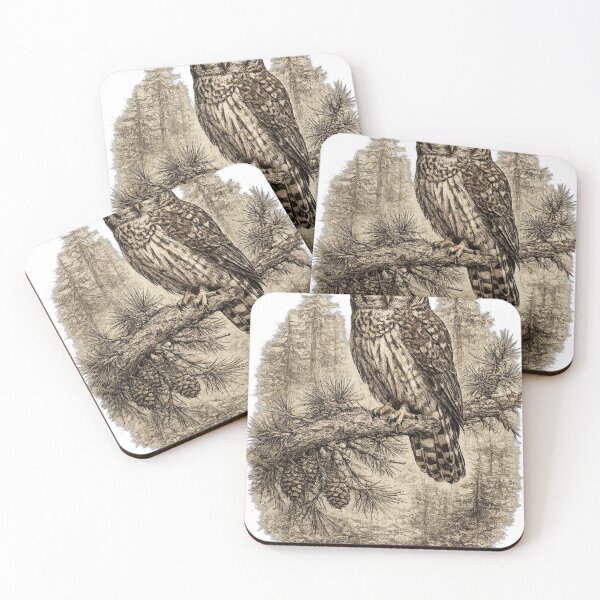 Item preview, Barred Owl Silent Watch designed and sold by KrungiT Design .