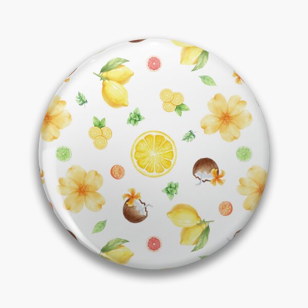 Item preview, Vibrant Summer Citrus Botanical Pattern designed and sold by moodaera.