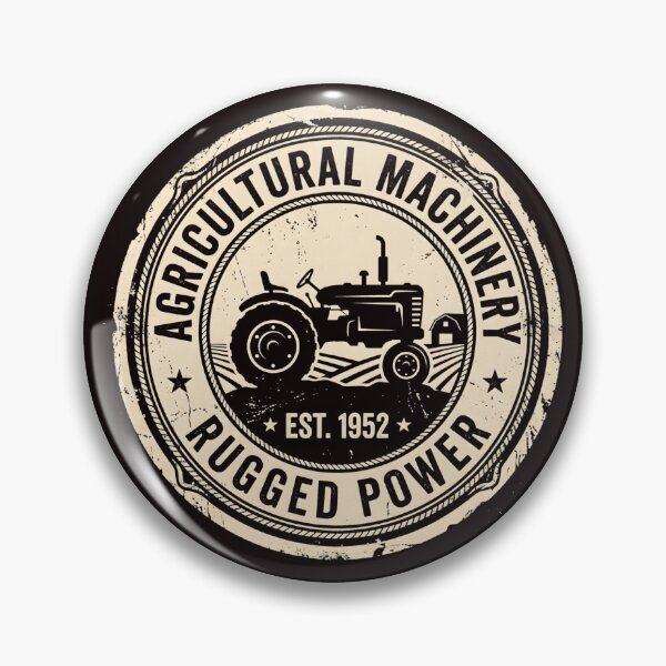 Item preview, Agricultural Machinery Est 1952 Vintage Farming Rustic Tractor designed and sold by SplashTastic.