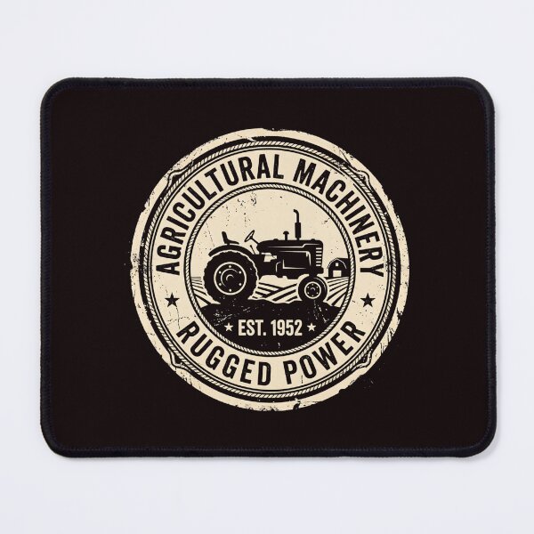 Item preview, Agricultural Machinery Est 1952 Vintage Farming Rustic Tractor designed and sold by SplashTastic.
