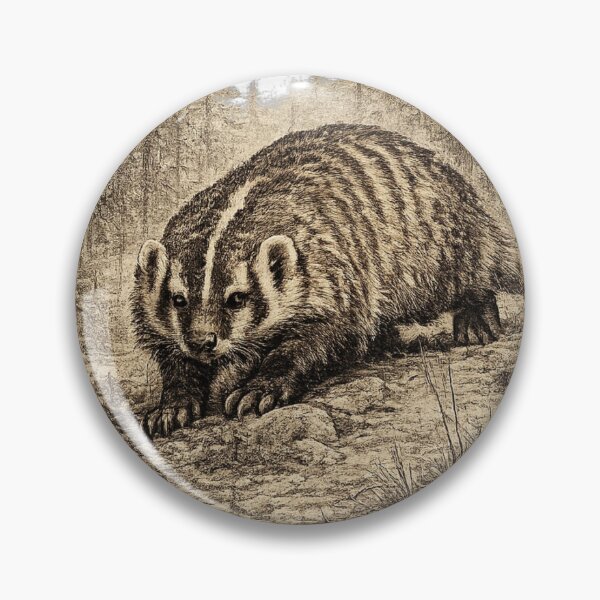 Item preview, American Badger on the Hunt designed and sold by KrungiT Design .