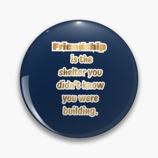Item preview, Best Friend Gift Quote Sticker — Friendship Shelter Gold Foil Typography designed and sold by HopeAndHustle.