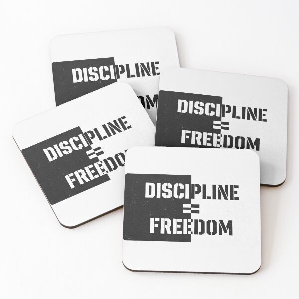 Item preview, Discipline Equals Freedom Jocko Military Stencil Motivational Tee Veteran Apparel designed and sold by theminimalzone.