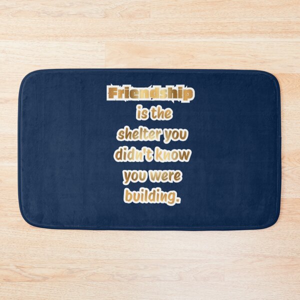 Item preview, Best Friend Gift Quote Sticker — Friendship Shelter Gold Foil Typography designed and sold by HopeAndHustle.