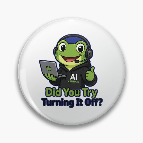 Item preview, AI Assistant Frog designed and sold by SimplePoDesign.