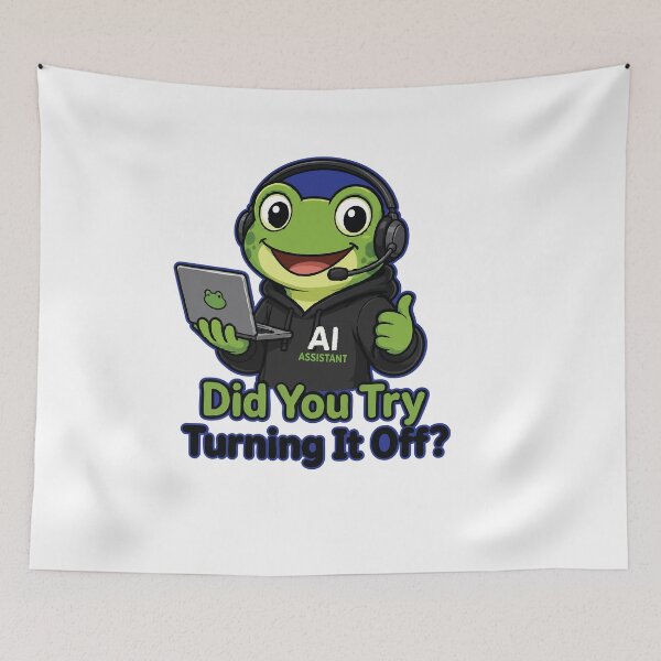 Item preview, AI Assistant Frog designed and sold by SimplePoDesign.