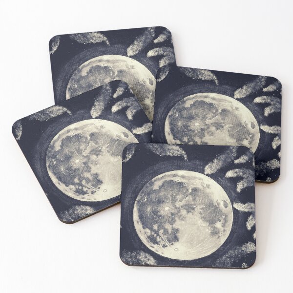 Item preview, Vintage Retro Moon Print Canvas designed and sold by Shenice Art.