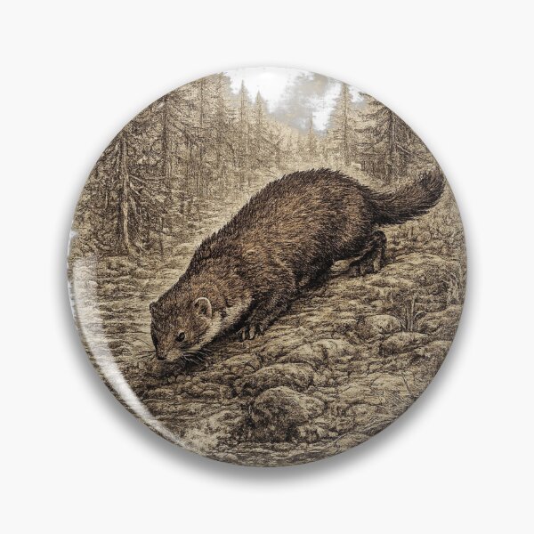 Item preview, American Mink River Hunter designed and sold by KrungiT Design .