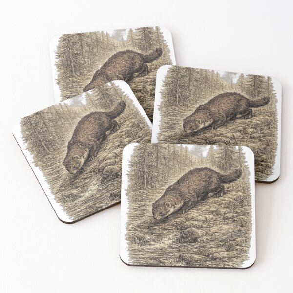 Item preview, American Mink River Hunter designed and sold by KrungiT Design .