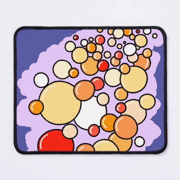 Item preview, Orange and Beige Circles Pattern with Lavender Background designed and sold by ubborn.