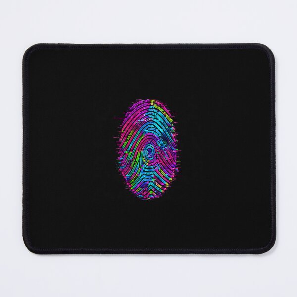 Item preview, Adversarial Fingerprint — Anti-Surveillance Neon Art designed and sold by TitanVibe.