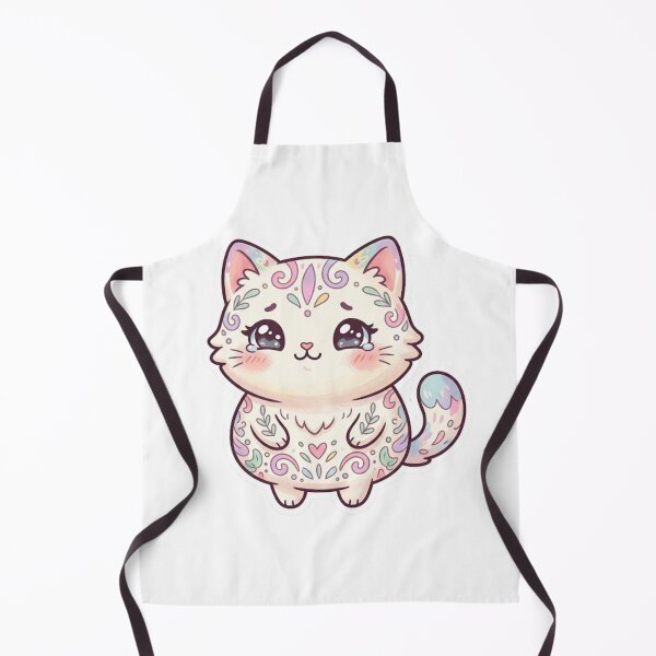 Item preview, Cute Pastel Kawaii Kitten Mandala Art designed and sold by Iampoji.