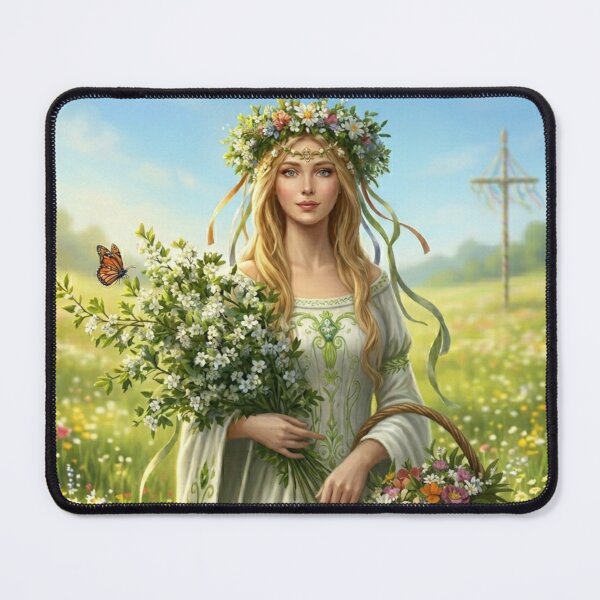 Item preview, Maia, Queen of Beltane in the flower meadow designed and sold by NeyhineAngelionShop.
