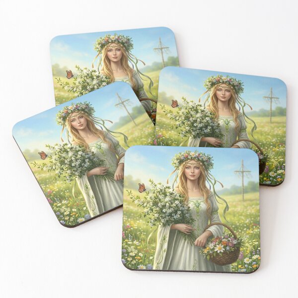 Item preview, Maia, Queen of Beltane in the flower meadow designed and sold by NeyhineAngelionShop.