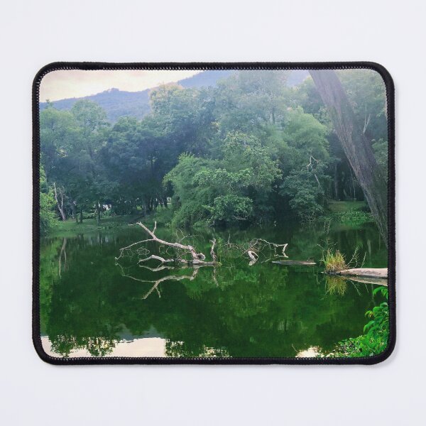 Item preview, Lush Forest Lake With Fallen Tree Reflection designed and sold by DoiDawn.