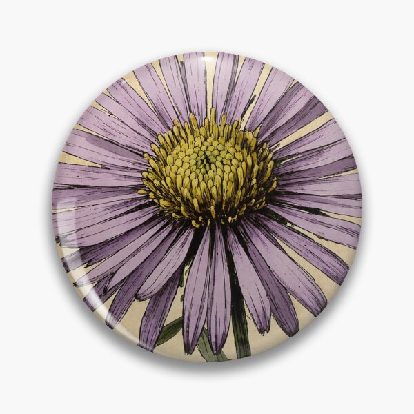 Item preview, Vintage Purple Aster Botanical Illustration - Antique Wildflower Art designed and sold by Darlin8888.