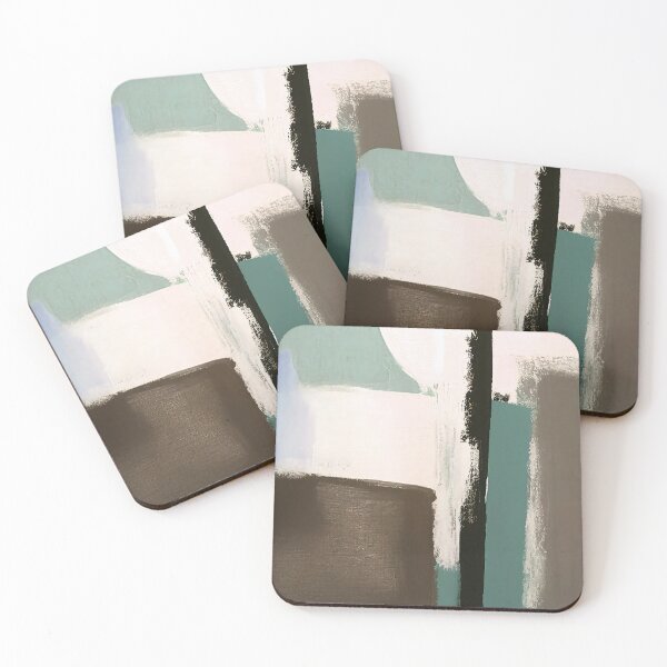 Item preview, Earth Tones, Cream And Green Abstract Modern Painting designed and sold by DEC02.
