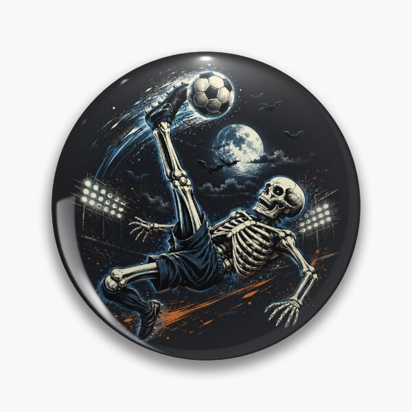 Item preview, Legendary Bicycle Kick Skeleton Football | Vintage Halloween Soccer Streetwear Graphic designed and sold by warlistop.