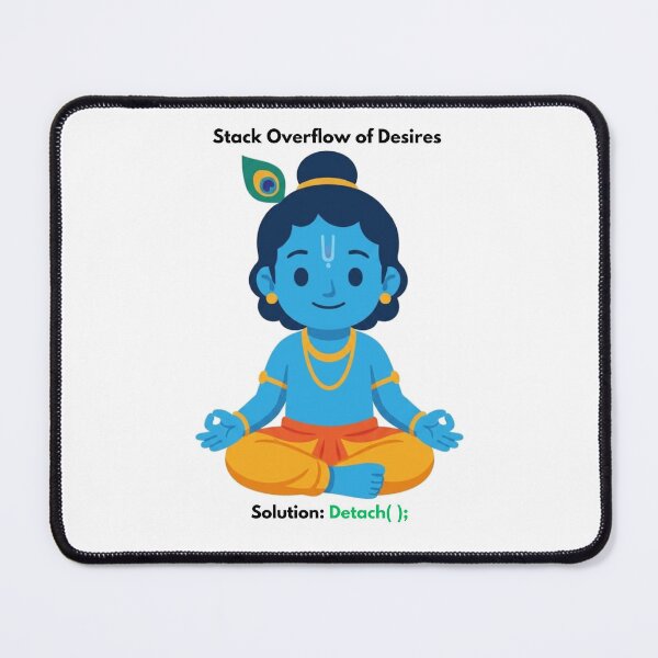 Item preview, Stack Overflow of Desires | Coding Meets Spirituality designed and sold by BhaktiByte.