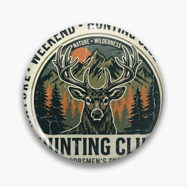 Item preview, Weekend Hunting Club Vintage Mountain Whitetail Deer Est 2026 designed and sold by PACS0011.