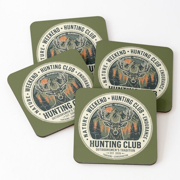 Item preview, Weekend Hunting Club Vintage Mountain Whitetail Deer Est 2026 designed and sold by PACS0011.