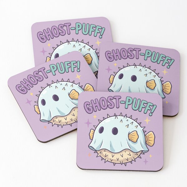 Item preview, Cute Ghost Pufferfish Funny Halloween Marine Life designed and sold by Amir Faysal.