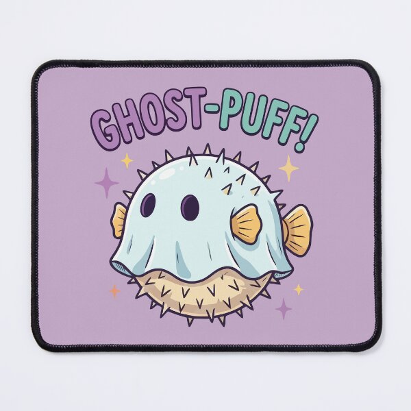 Item preview, Cute Ghost Pufferfish Funny Halloween Marine Life designed and sold by Amir Faysal.