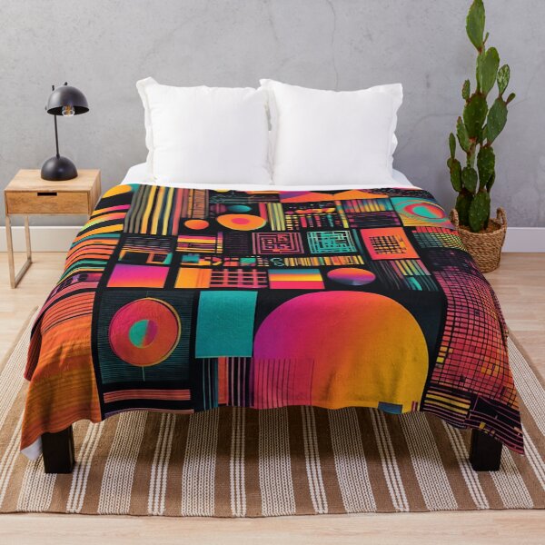 Item preview, Retro Vintage 1970's Style Vibrantly Colorful Abstract Designs designed and sold by DEC02.
