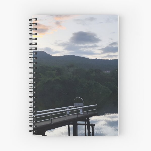 Item preview, Peaceful Wooden Pier at Sunset Lake designed and sold by DoiDawn.