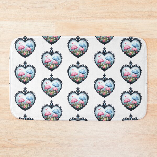 Item preview, Pastel Mushroom Terrarium Heart designed and sold by Starlett Designs.