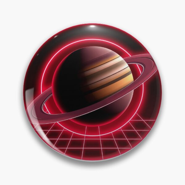 Item preview, Saturn Synthwave - Modern Graphic Art Sticker designed and sold by QuirkThreadsCo.