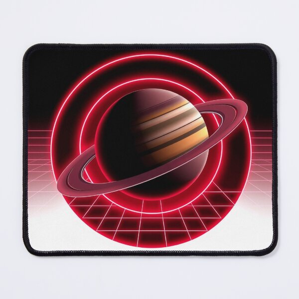 Item preview, Saturn Synthwave - Modern Graphic Art Sticker designed and sold by QuirkThreadsCo.