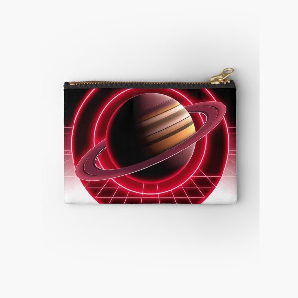 Item preview, Saturn Synthwave - Modern Graphic Art Sticker designed and sold by QuirkThreadsCo.