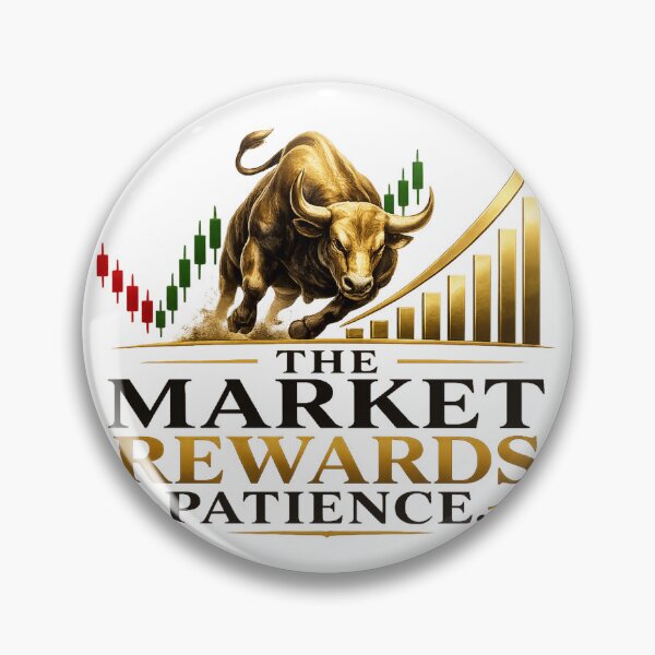 Item preview, The Market Rewards Patience Bull Trader Tee designed and sold by SmartMoneyMugs .